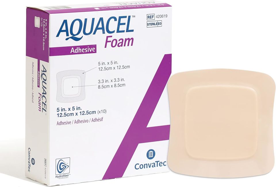 Aquacel Foam Yapışkanlı Hydrofiber Örtü1 2.5*12.5cm