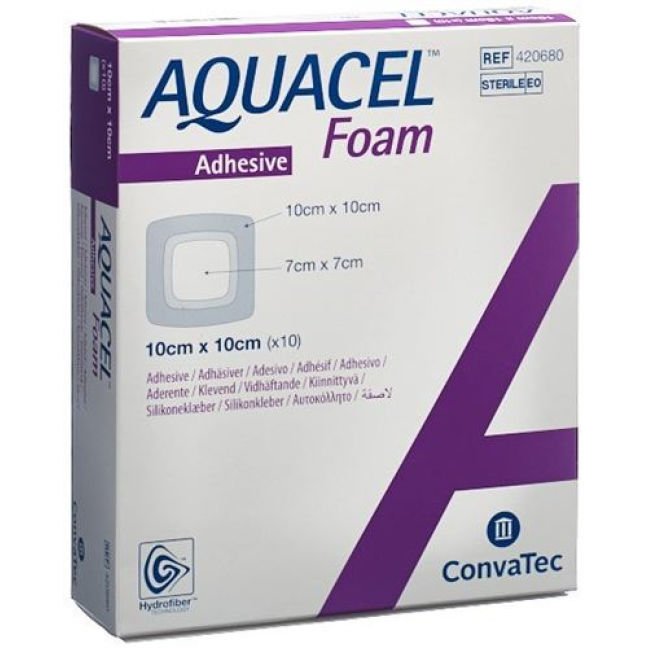 Aquacel Foam Yapışkanlı Hydrofiber Örtü 10*10cm