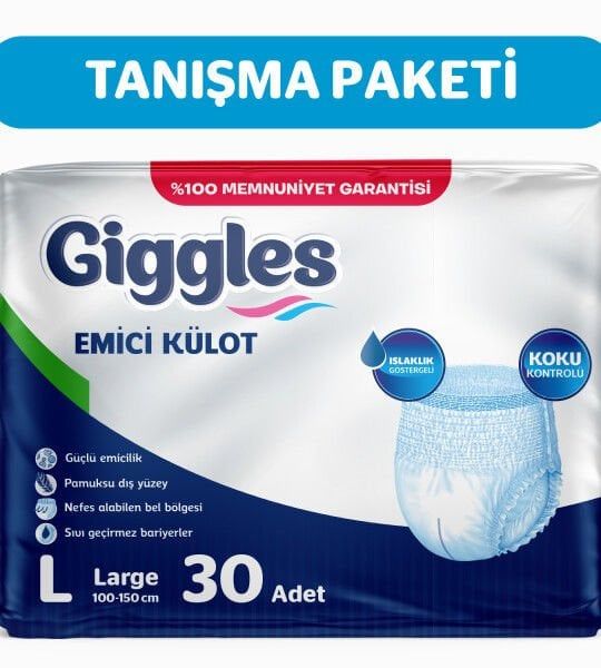 GİGGLES KÜLOTLU HASTA BEZİ  30 LU