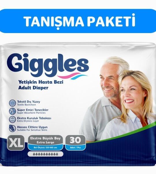 GİGGLES BELBANTLI HASTA ALTI BEZİ 30 LU