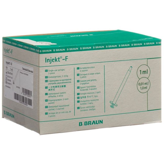 B-Braun Inject-F Luer Solo-1ml 100 Adet