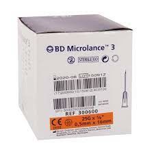 Bd 300600 Microlance İğne 25GX16MM Turuncu 1kutu