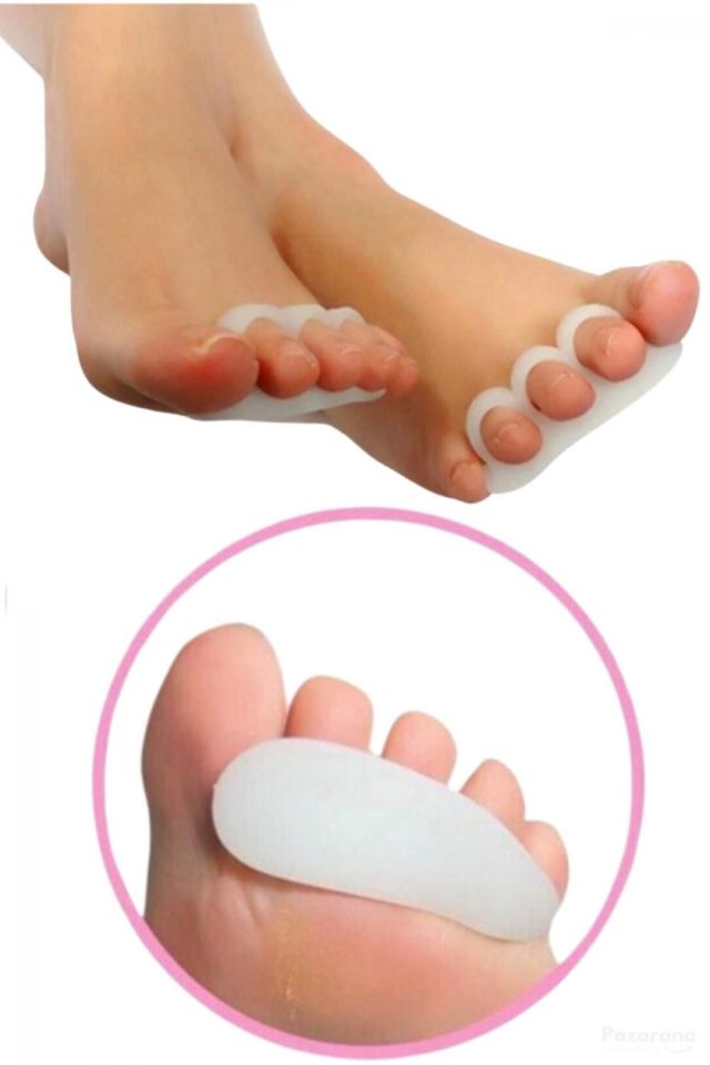 WELLFLEX Bunion Silikon Çekiç Parmak Ayırıcı Şekil Bozukluk Giderici Yastık Çekiç Desteği Parmak Ayırıcı