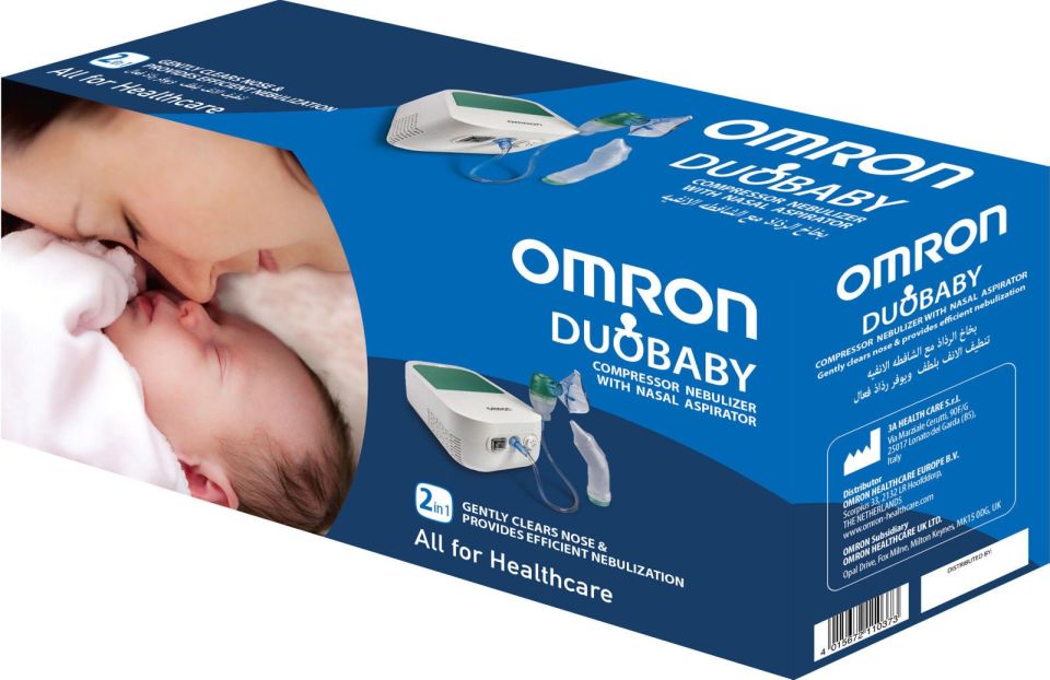 Omron Duo Baby Nebulizatör ve Burun Aspiratörü 2´si 1 Arada