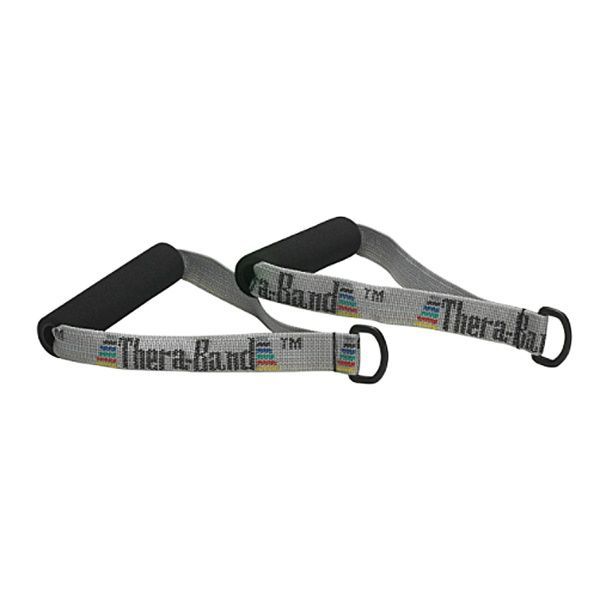 TheraBand® Exercise Handles with ''D''ring connector,set of 2