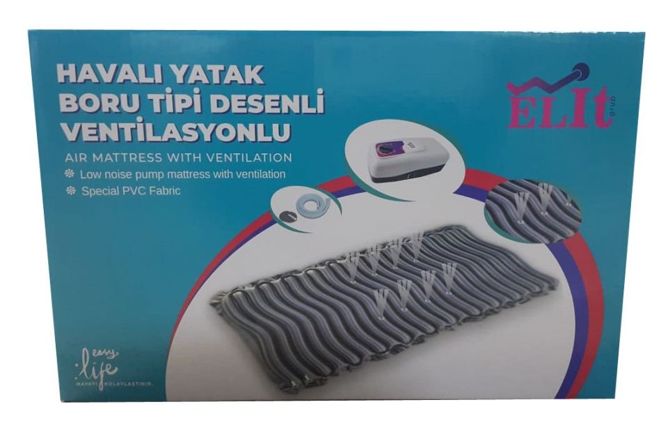 Elit Boru Tipi Desenli Ventilasyonlu Havalı Yatak