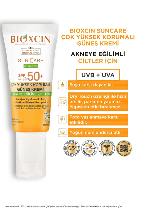 Bioxcin Sun Care Acnium Krem SPF50 50 ml