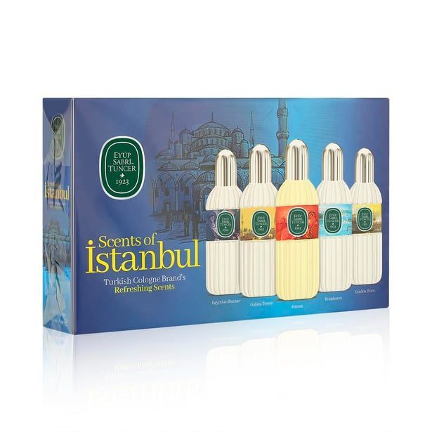 16 ML SİLİNDİR CAM ŞİŞE KOLONYA 5 Lİ SET - SCENTS OF İSTANBUL -YENİ LOGO