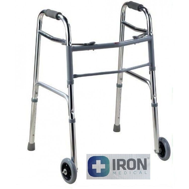 IRON IRN02 KATLANABİLİR TEKERLEKLİ WALKER ( YÜRÜTEÇ ) İTHAL