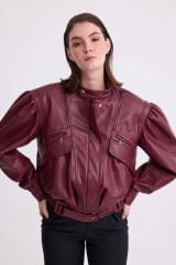 JOJO DERİ BOMBER CEKET