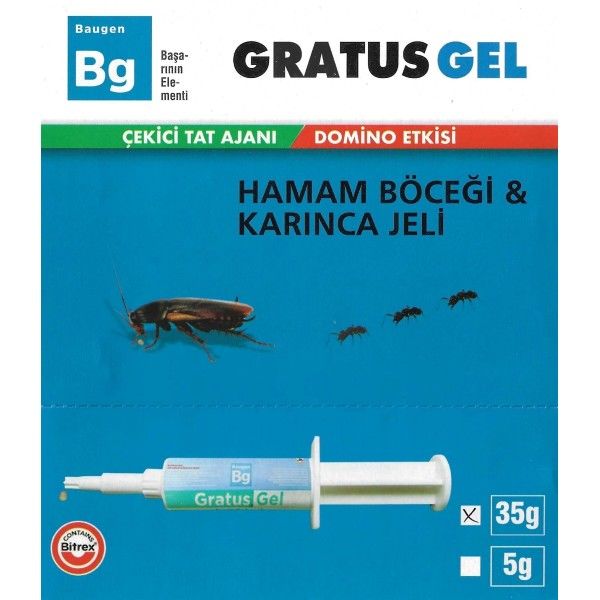 Baugen Gratus Jel 35 Gr Hamamböceği Ve Karınca Jeli