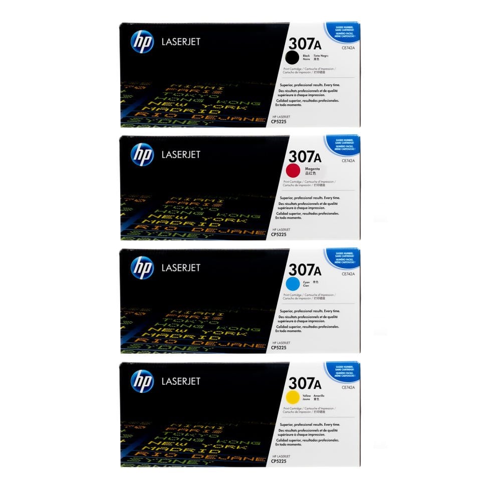 Hp (307A) CE740A / CE741A / CE742A / CE743A Orjinal Toner Takımı