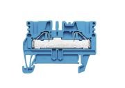 PDU2.5/BL  -  Splice terminal: rail; 2.5mm2; ways: 1; terminals: 2; blue; wemid