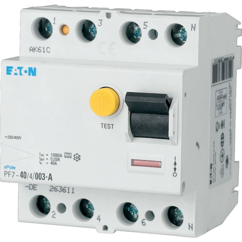 263596  -  PF7-80/4/03-DE - Residual current circuit breaker (RCCB), 80A, 4 p, 300mA, type AC      15-20 gün təslim