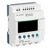 SR3B101FU modular smart relay, Zelio Logic SR2 SR3, 10 IO, 100 to 240V AC, clock, display