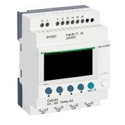 SR2A101BD compact smart relay Zelio Logic - 10 I O - 24 V DC - no clock - display