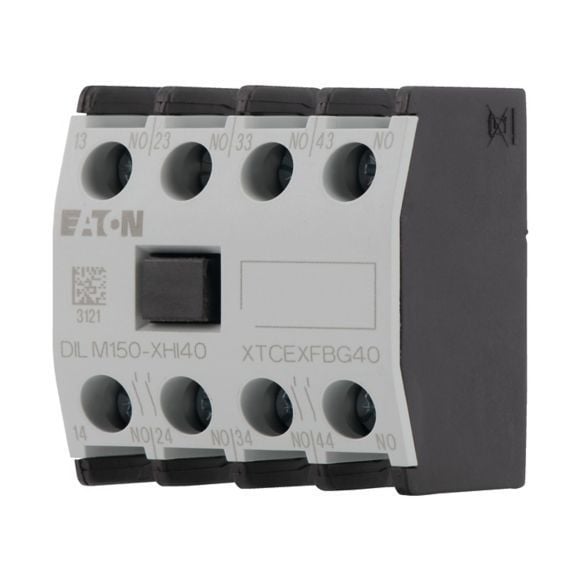 277948  -  DILM150-XHI40 - Auxiliary contact module, 4 pole, Ith= 16 A, 4 N/O, Front fixing, Screw terminals, DILM40 - DILM170