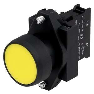 3SB6110-0AB10-1BA0  -  Complete unit combination 22 mm plastic black round pushbutton momentary with flat button with holder screw terminal, 1 NO black         15-20 gün təslim