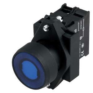 inated pushbutton momentary with flat button with holder with integ. LED, 24V AC/DC screw terminal, 1 NC red         15-20 gün təslim