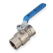 756604  -  DIN BALL VALVE,BRASS NICKEL PLATED,BSP FEMALE THRADED ENDS,PN40,3/4''