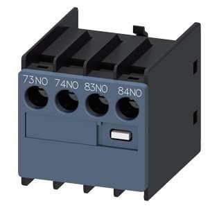 3RH2911-1LA20  -  auxiliary switch, on the front, 2 NO, 73/74, 83/84, current path: 1 NO, 1 NO, cable entry from the top, screw terminal, for contactors 3RT2 and contactor relays 3RH2         15-20 gün təslim