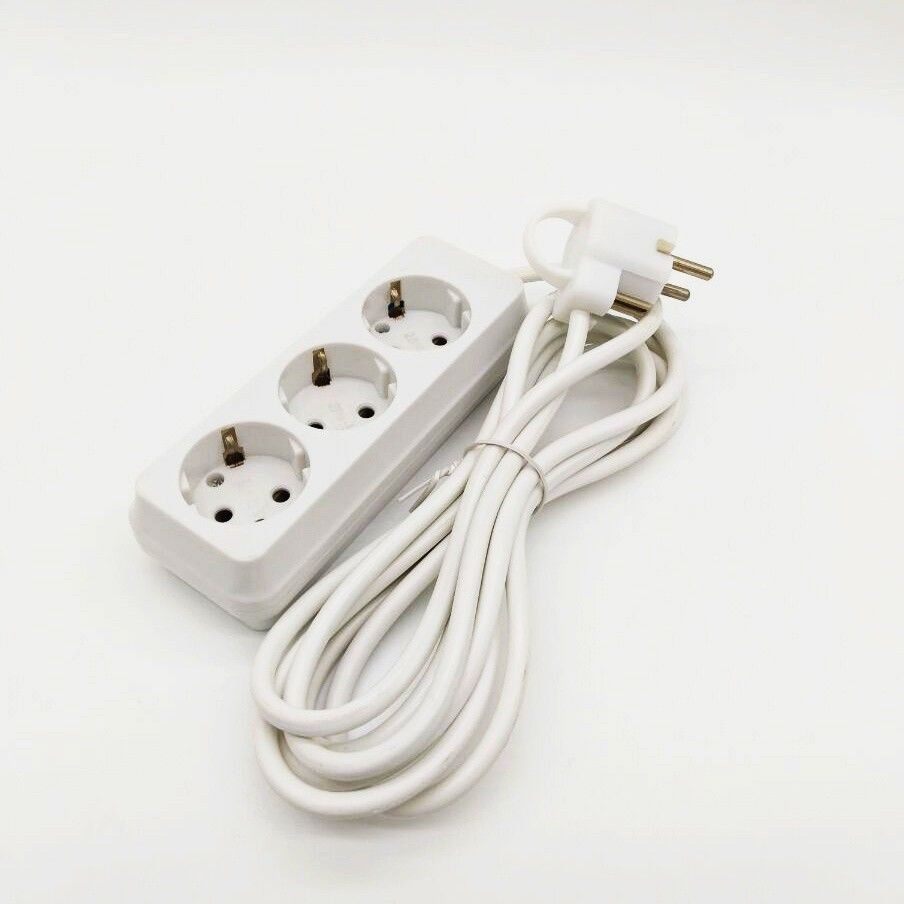 792963  -  MULTIWAY RECEPTACLE WITH CORD AND PLUG,EUROPEAN,2 WAYS,3MTR