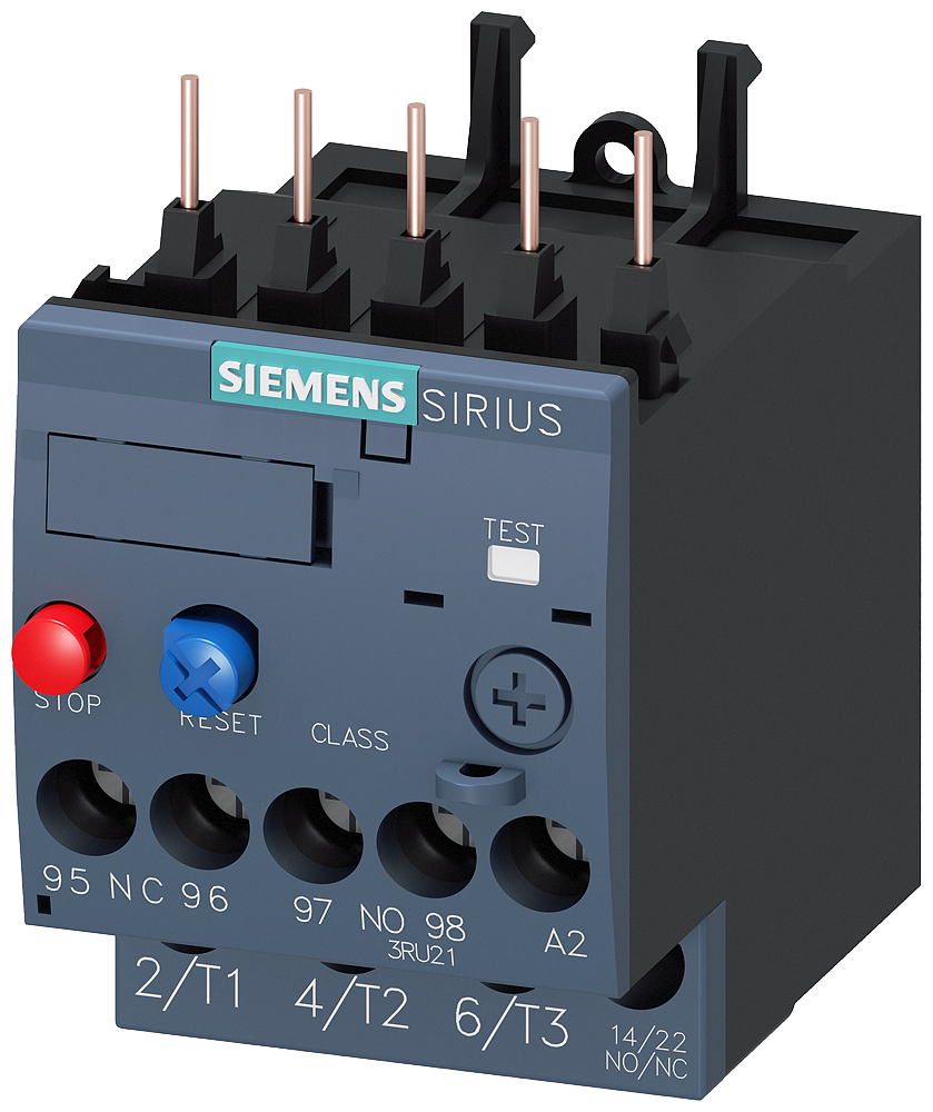 3RU2116-1BB0  -  Overload relay 1.4...2.0 A Thermal For motor protection Size S00, Class 10 Contactor mounting Main circuit: Screw Auxiliary circuit: Screw Manual-Automatic-Reset         15-20 gün təslim