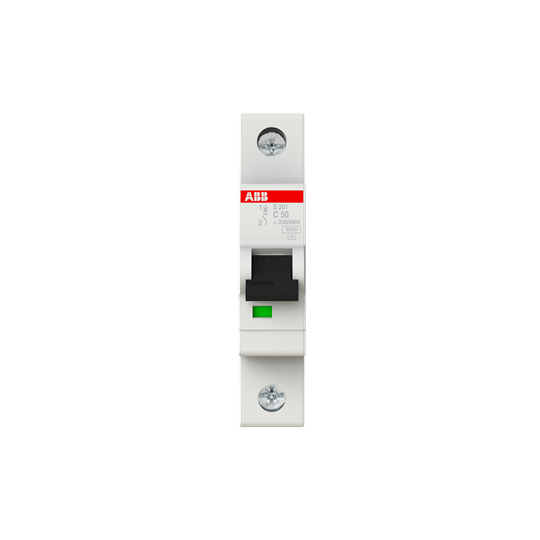 2CDS251001R0504  -  S201-C50 Miniature Circuit Breaker - 1P - C - 50 A