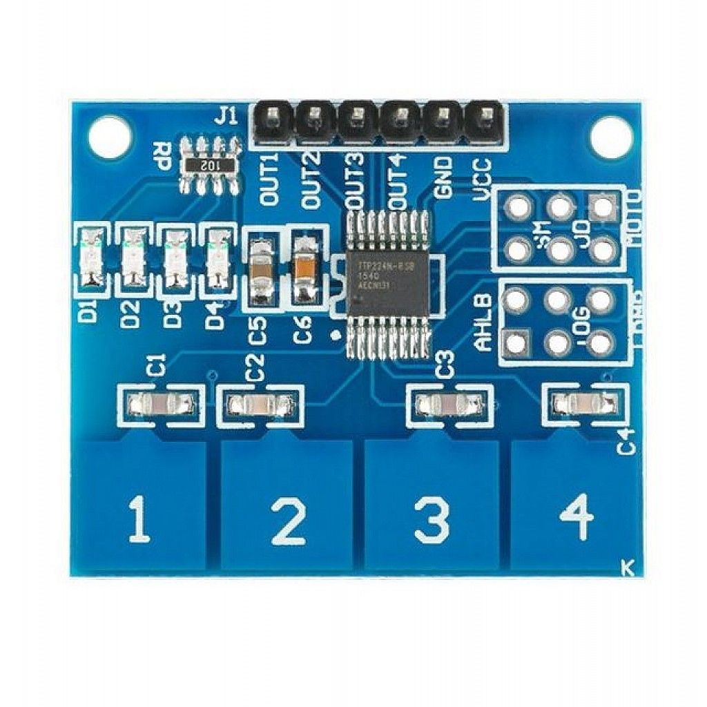 TTP224  -  4 Channel Digital Touch Sensor Module