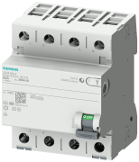 5SV3346-4  -  residual current operated circuit breaker, 4-pole, type B, short-time-delayed, In: 63 A, 30 mA, Un AC: 400 V SIGRES: harsh ambient conditions, extended test interval