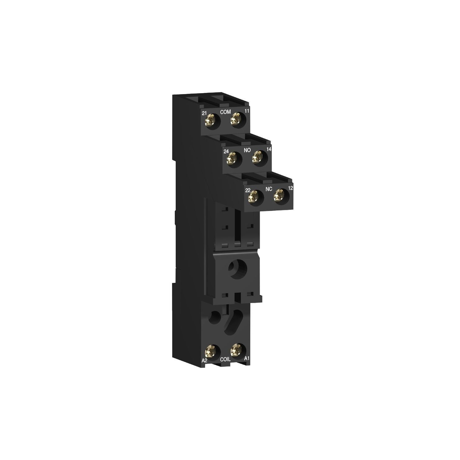 RSZE1S48M Socket, for RSB1A RSB2A relays, Harmony, 10A, screw connectors, separate contact