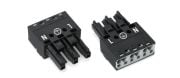 770-203  -  Socket; 3-pole; Cod. A; 4,00 mm²; black