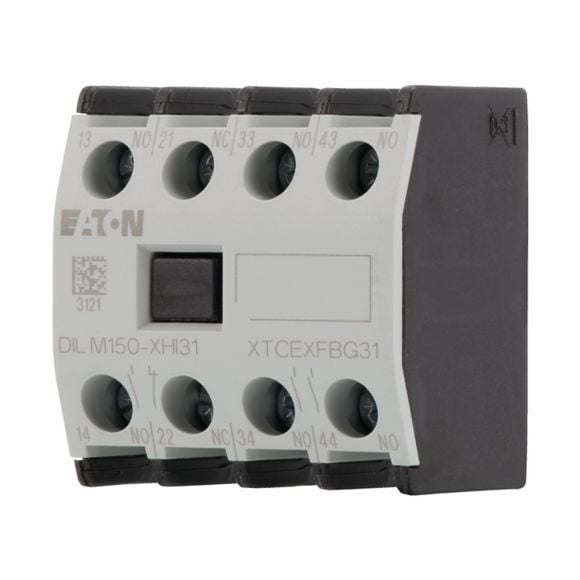 277949  -  DILM150-XHI31 - Auxiliary contact module, 4 pole, Ith= 16 A, 3 N/O, 1 NC, Front fixing, Screw terminals, DILM40 - DILM170