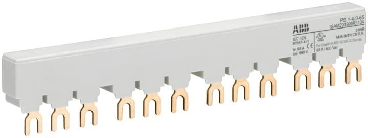 1SAM201906R1104  -  PS1-4-0-65 3-phase busbar for 4 MS116 / MS132, Ie=65A      15-20 gün təslim