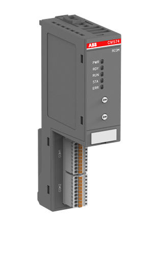 1SAP170400R0201  -  Communication module. Configurable protocol. 2 serial interfaces RS232, RS485 (CM574-RS)