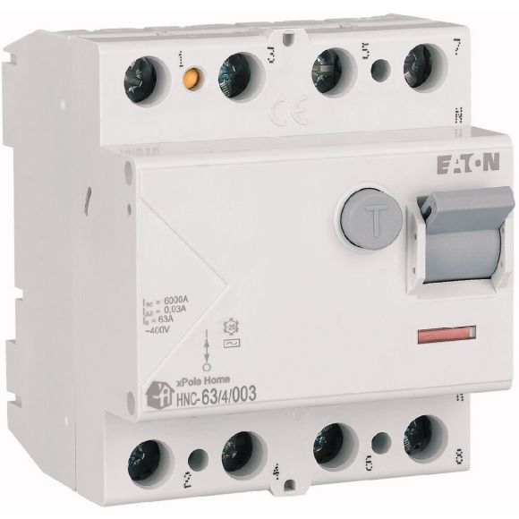 194695  -  HNC-63/4/003 - Residual current circuit breaker (RCCB), 63A, 4p, 30mA, type AC      15-20 gün təslim