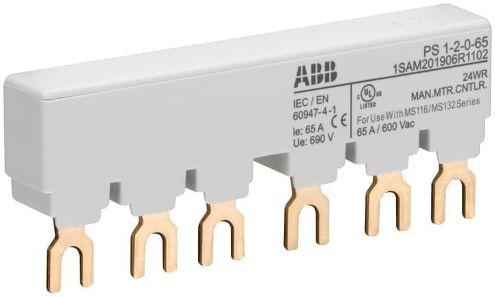 1SAM201906R1102  -  PS1-2-0-65 3-phase busbar for 2 MS116 / MS132, Ie=65A      15-20 gün təslim