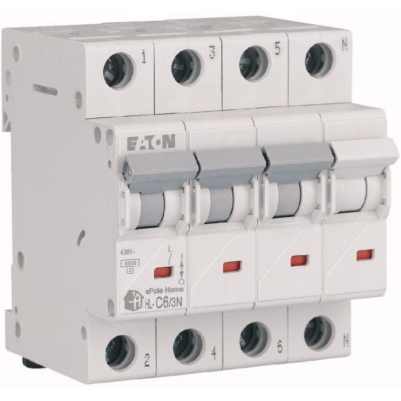 194808  -  HL-C6/3N - Miniature circuit breaker (MCB), 6 A, 3p+N, characteristic: C      15-20 gün təslim