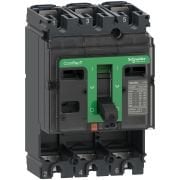 C25F3  -  circuit breaker basic frame, ComPacT NSX250F, 36 kA at 415 VAC 50/60 Hz, 250 A, without trip unit, 3 poles