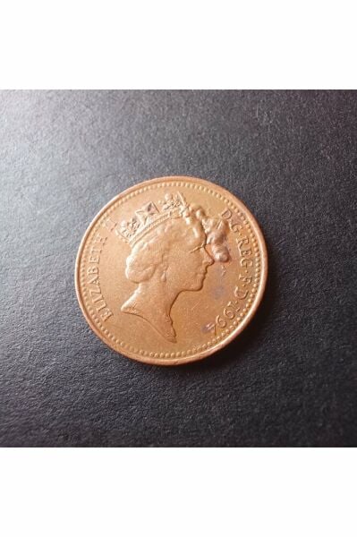 1994 Yılı Ingiltere One Penny Ççt (HATALI/NADİR) Eski Yabancı Madeni Para