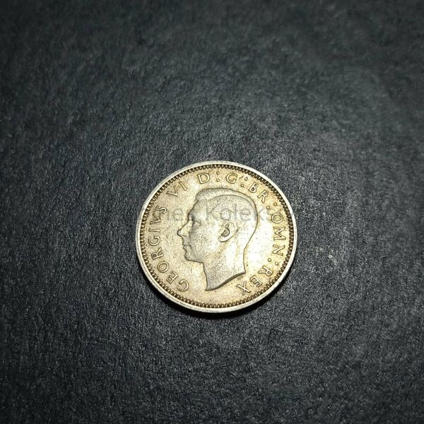 Escoines Koleksiyon 39963676710f82eade 1940 İngiltere 2,8gram Gümüş CA eski yabancı madeni para
