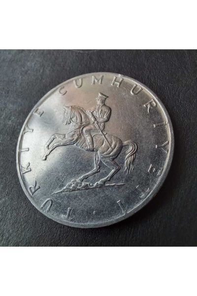 1976 Akmonital 5 türk lirası ÇÇT+/CA eski madeni para