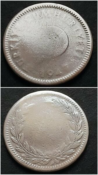 50 Kuruş 1947 Gümüş 3,83 gram Haliyle Eski Madeni Para - 39963667f555c484c4