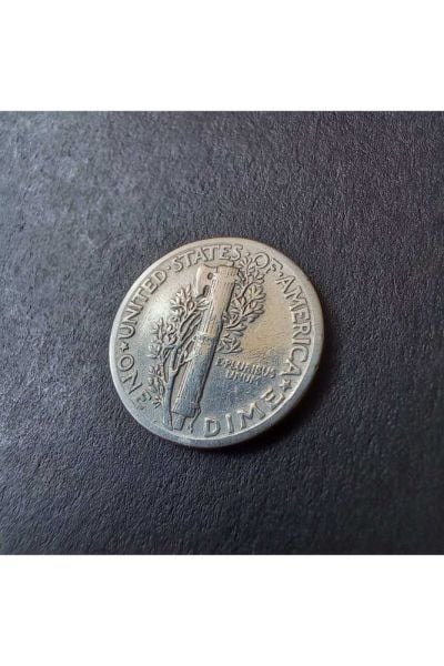 1943 Abd 1 dime 2,50 gr gümüş ÇA eski yabancı madeni para