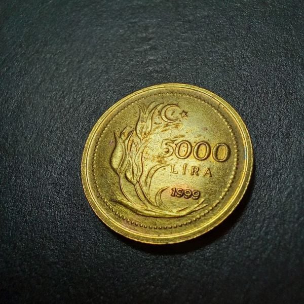 Escoines Koleksiyon 1999 5000 lira ÇT+/CA eski madeni para - 399636676349d5ec9d