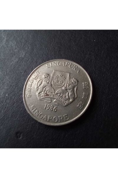 1986 singapur 20 cent ÇA eski yabancı madeni para