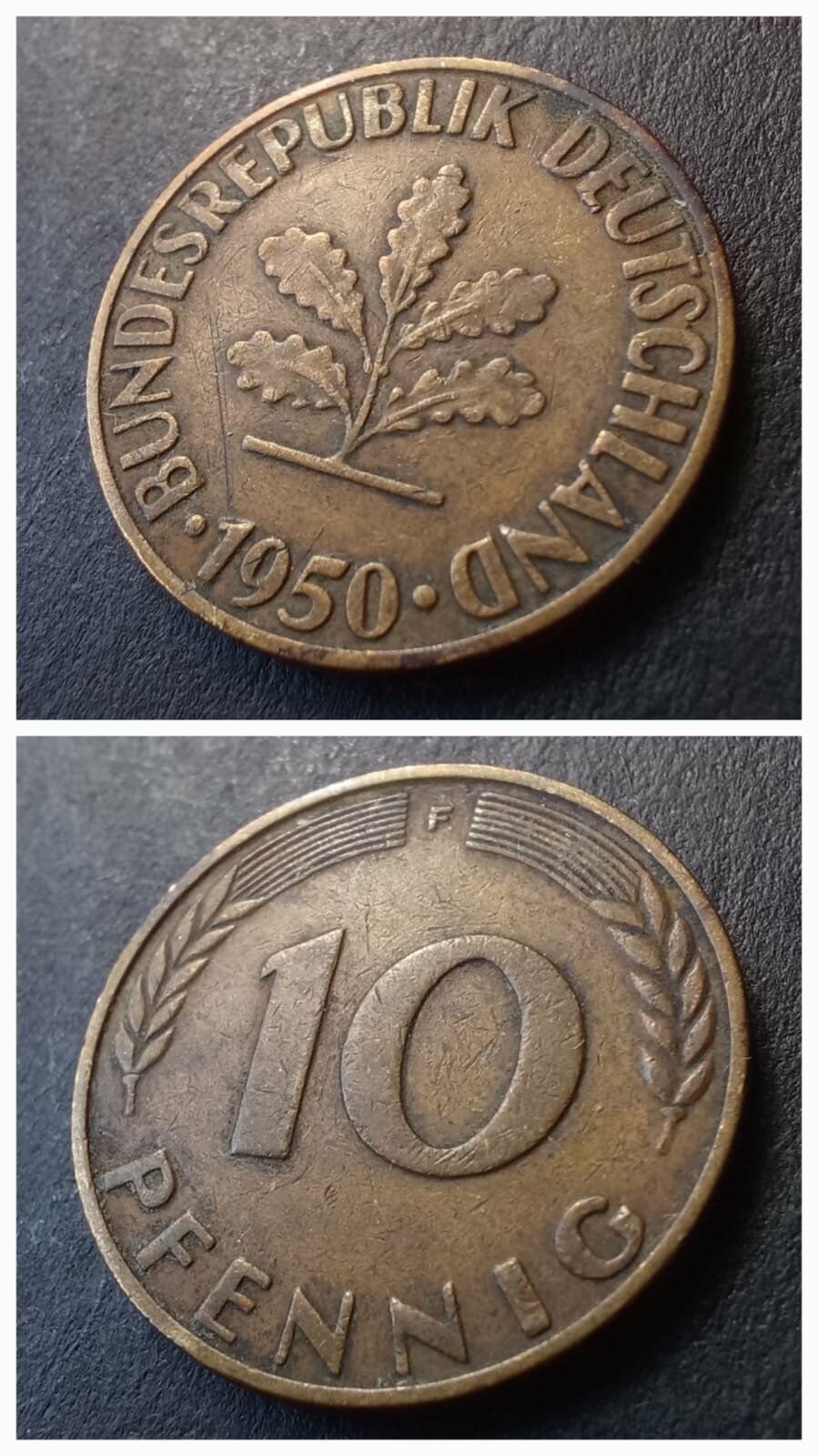 Escoines Koleksiyon 1950 almanya 10pfennig çt+ eski yabancı madeni para 39963662998773eca7