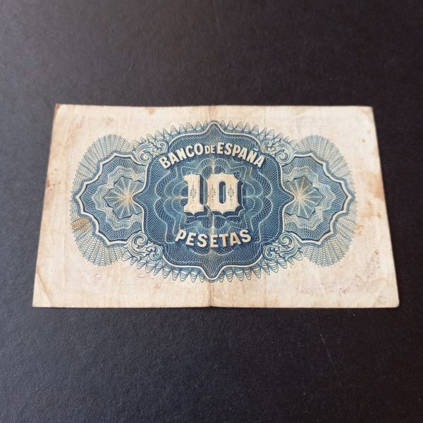 Escoines Koleksiyon Ispanya 1935 10 Pesetas TEMİZ+ eski yabancı kağıt para -399636697273eb1525