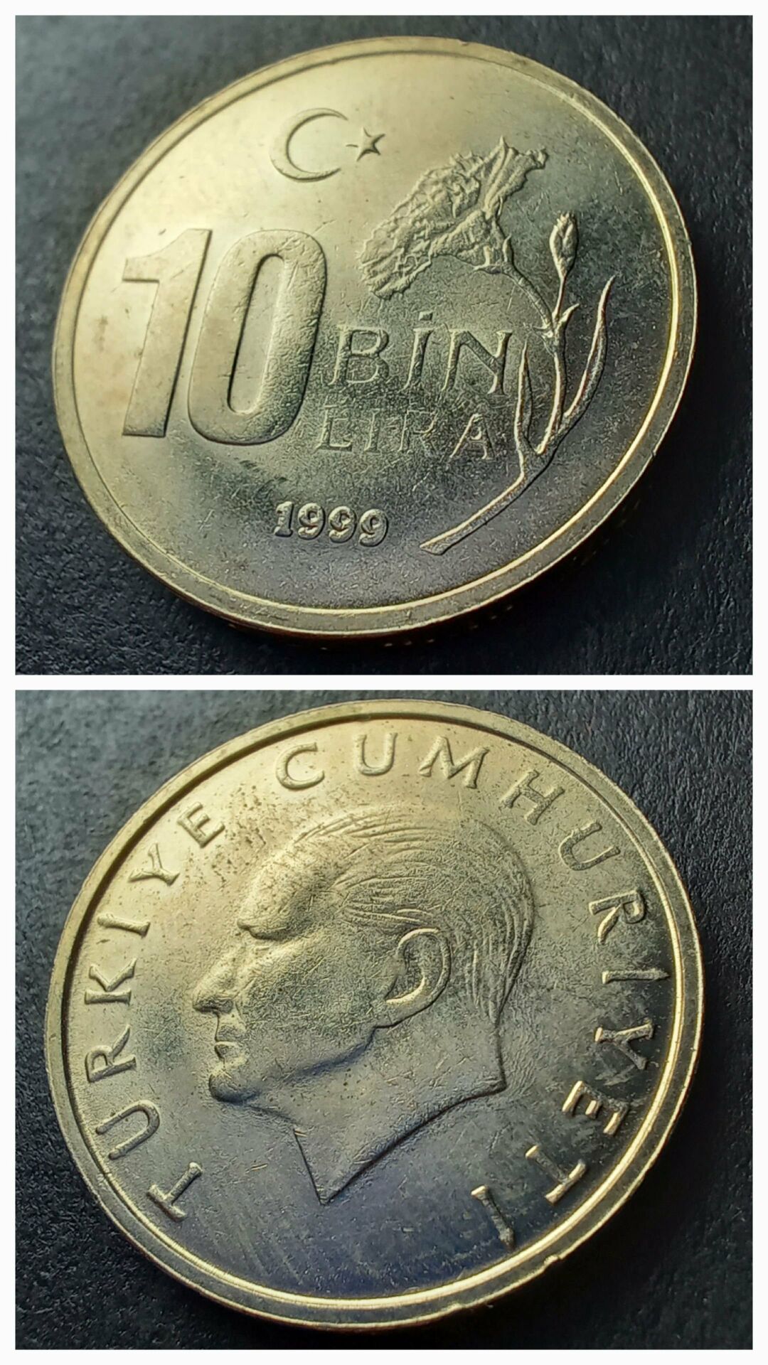 10.000 Lira (1999) ÇA/ÇİL Eski Madeni Para - 3996366428b3882788