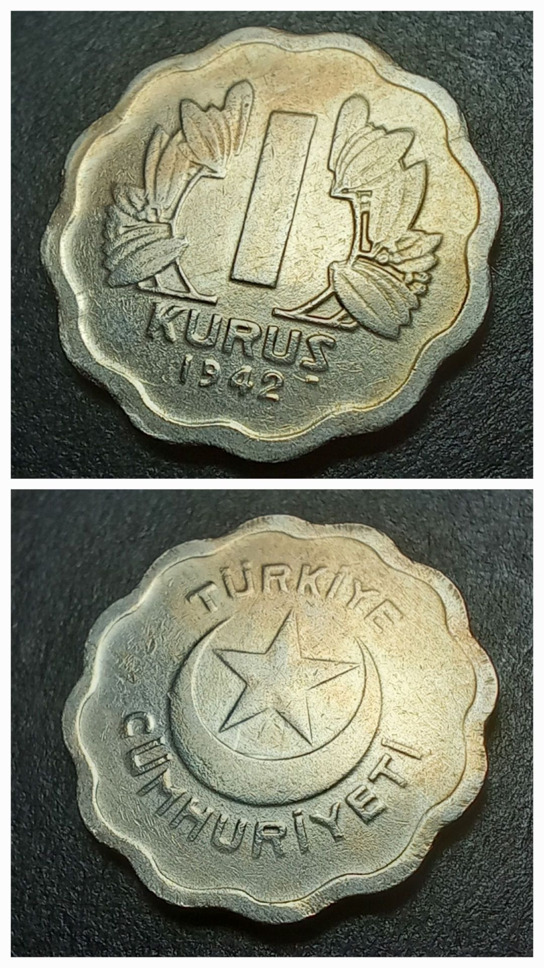 1 Kuruş (1942) ÇA Eski Madeni Para - 3996366468358b5a9b